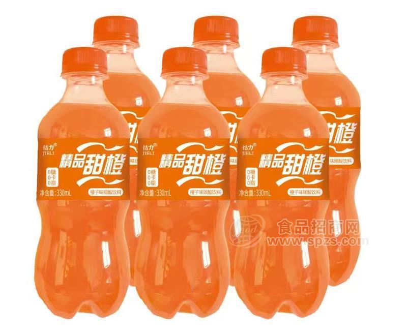 结力橙子味碳酸饮料330ml