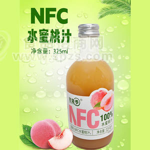 甘果季百分百水蜜桃汁325ml