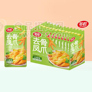 多旺山椒味去骨凤爪休闲食品18gx20
