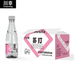 川幸无汽无糖苏打蜜桃味饮料420mlx24瓶