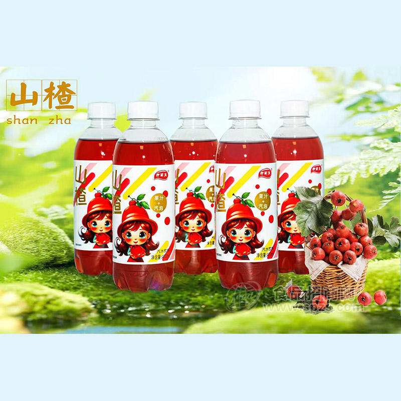 山楂果汁+气泡汽水饮料410ml