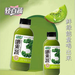 轻百蔬猕猴桃羽衣甘蓝复合果汁饮料380ml