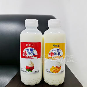 希美乐草莓牛乳芒芒牛乳乳酸菌酸奶饮品550ml