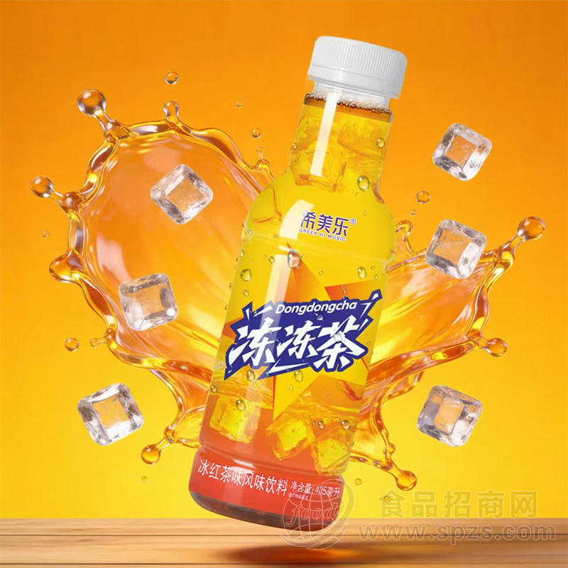 希美乐冻冻茶冰红茶味风味饮料435ml