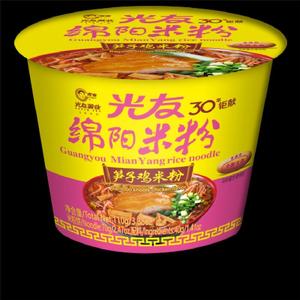光友绵阳米粉笋子鸡味（桶装）110g*12桶
