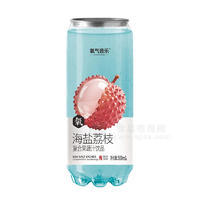 氧气音乐PET易拉罐海盐荔枝复合果蔬汁饮品果汁饮料500ml