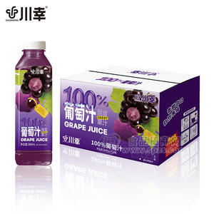 川幸100%葡萄汁果汁饮料600mlx15瓶