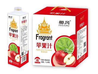 椰冈苹果汁果味饮料1L
