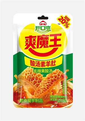 爽魔王酸汤素羊肚麻辣食品42克+9
