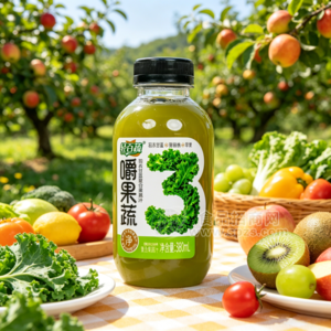 轻百蔬羽衣甘蓝复合果蔬汁果汁饮料380ml