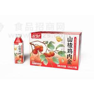 绘轻山楂鸡内金乳酸菌风味饮品520mlx15瓶招商