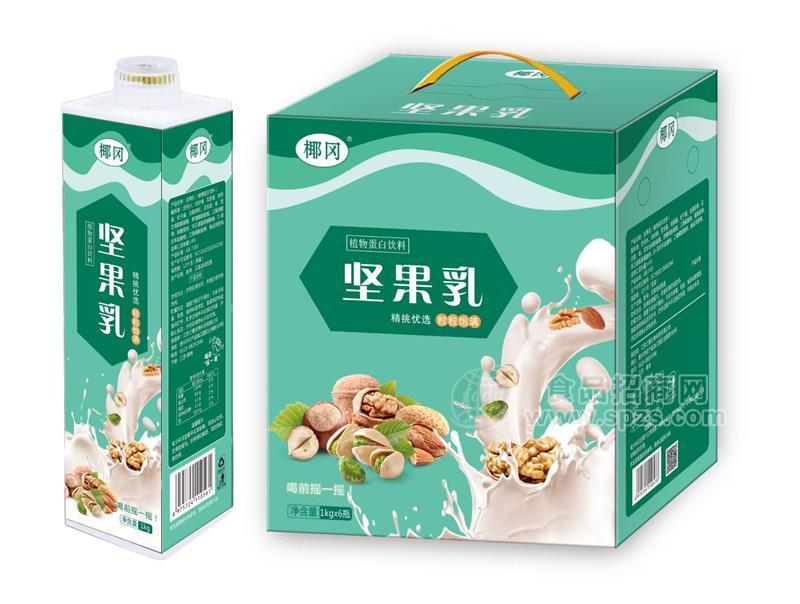 椰冈坚果乳植物蛋白饮料1kgx6瓶 