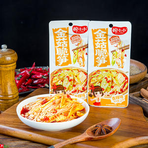 婉小小香辣味金菇脆笋小零食22g