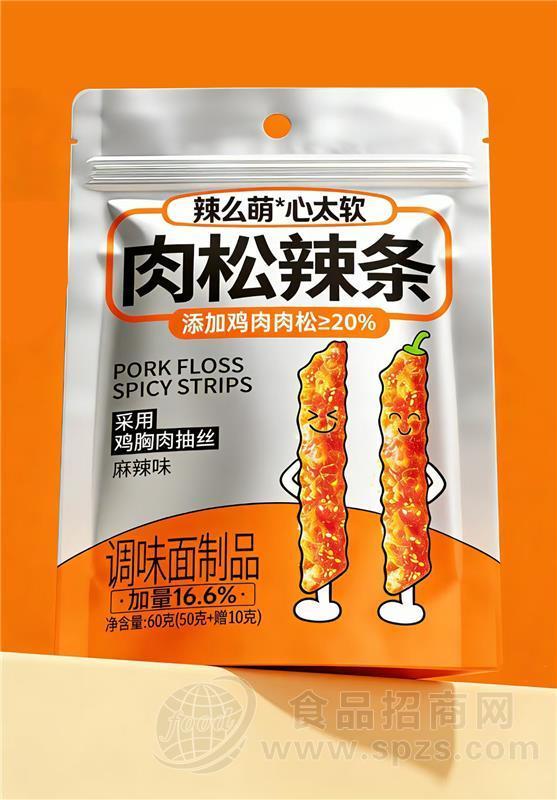 辣么萌肉松辣条休闲食品60g