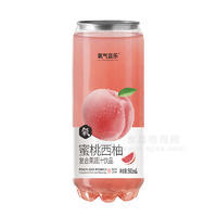 氧气音乐PET易拉罐蜜桃西柚复合果蔬汁饮品果汁饮料500ml
