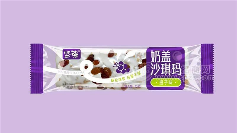 坚强奶盖沙琪玛提子味42g