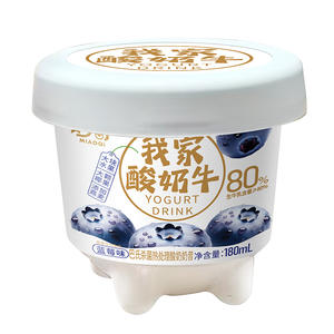 我家酸奶牛蓝莓味酸奶180ml
