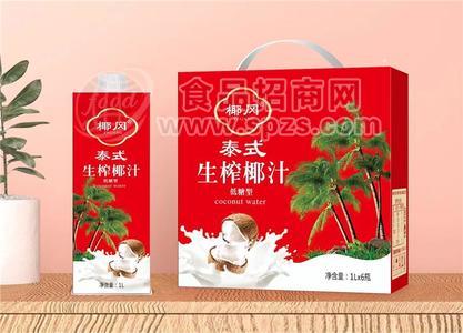 椰冈泰式生榨椰汁植物蛋白饮料1LX6瓶