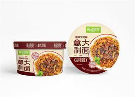 良品饱饱黑椒牛肉味意大利面340g