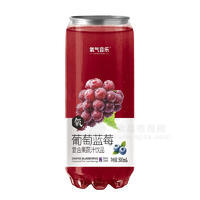 氧气音乐葡萄蓝莓复合果蔬汁饮品果汁饮料500ml