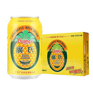 廣氏菠萝啤果味饮料330mlx24罐