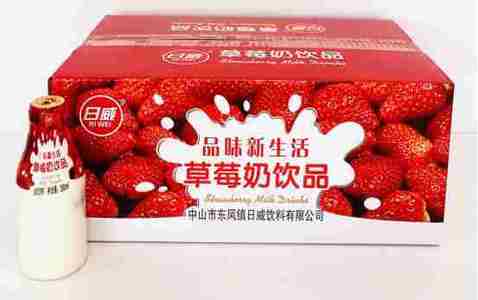 日威草莓奶饮品280ml