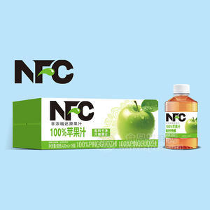 甄沃NFC100%苹果汁饮料420mlx15瓶