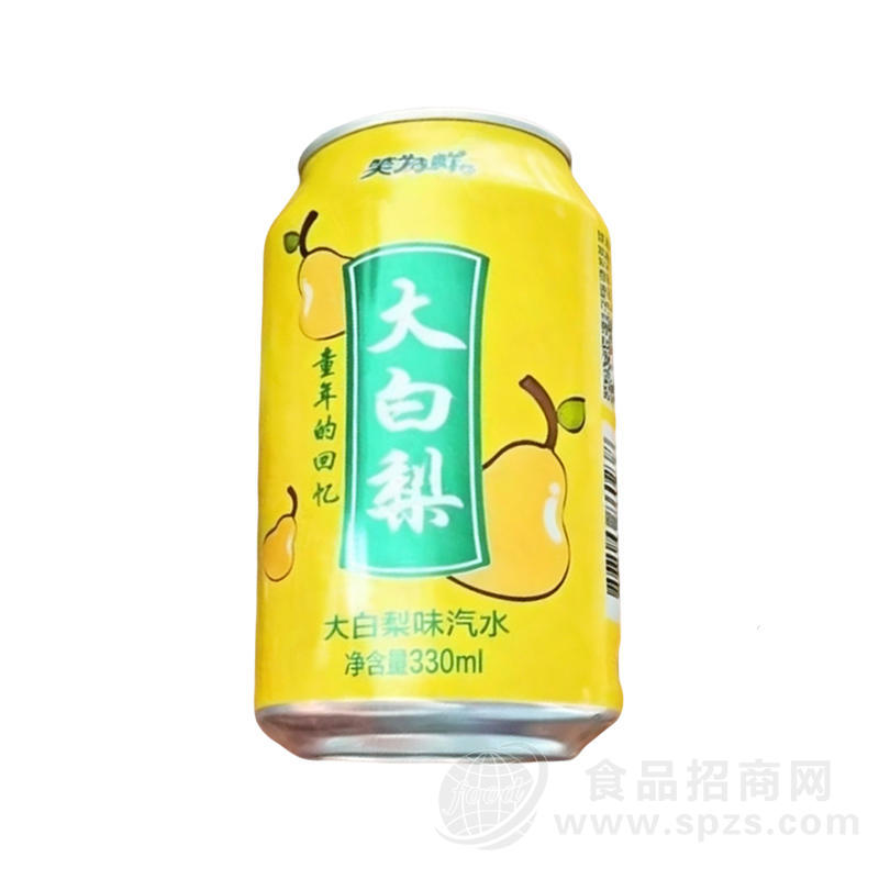 笑为鲜大白梨味汽水330ml
