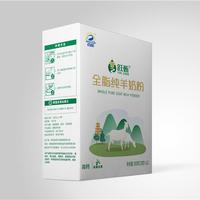 百跃跃甄全脂纯羊奶粉300克盒装