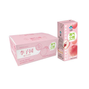 李子园淘气小桃复合果汁饮料250mlx24盒