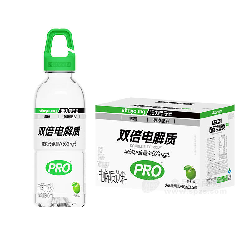 活力李子园青柑味电解质饮料500mlx15瓶