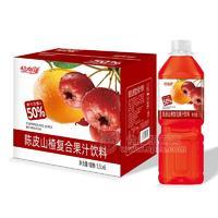 恰相逢陈皮山楂复合果汁饮料1.5升6瓶