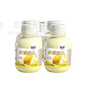 妙奇四联瓶柠檬味牛奶奶昔乳饮料256ml