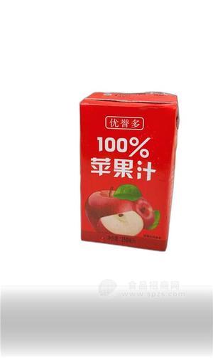 优誉多盒装苹果汁250ml