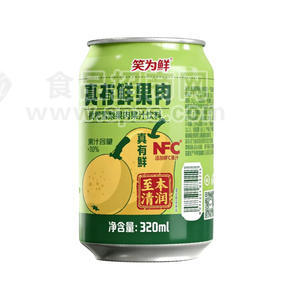 笑为鲜NFC枇杷雪梨果肉果汁饮料320ml