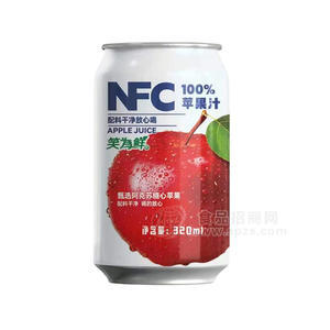 笑为鲜NFC100%苹果汁饮料320ml