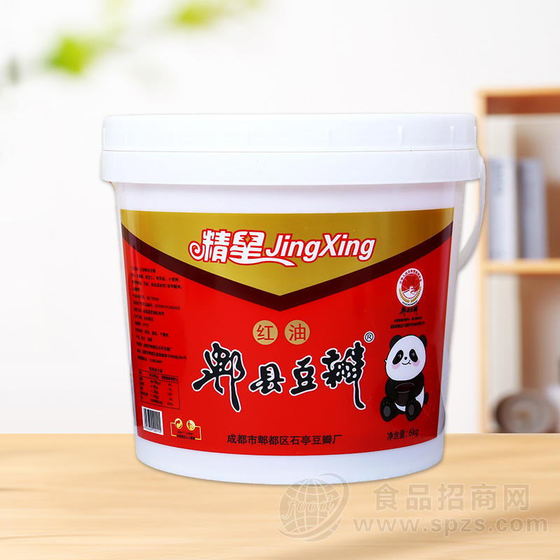 精星红油郫县豆瓣酱调味酱6kg