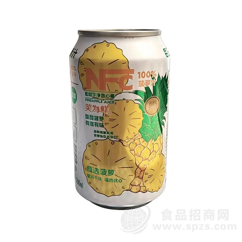 笑为鲜100%菠萝汁果汁饮料