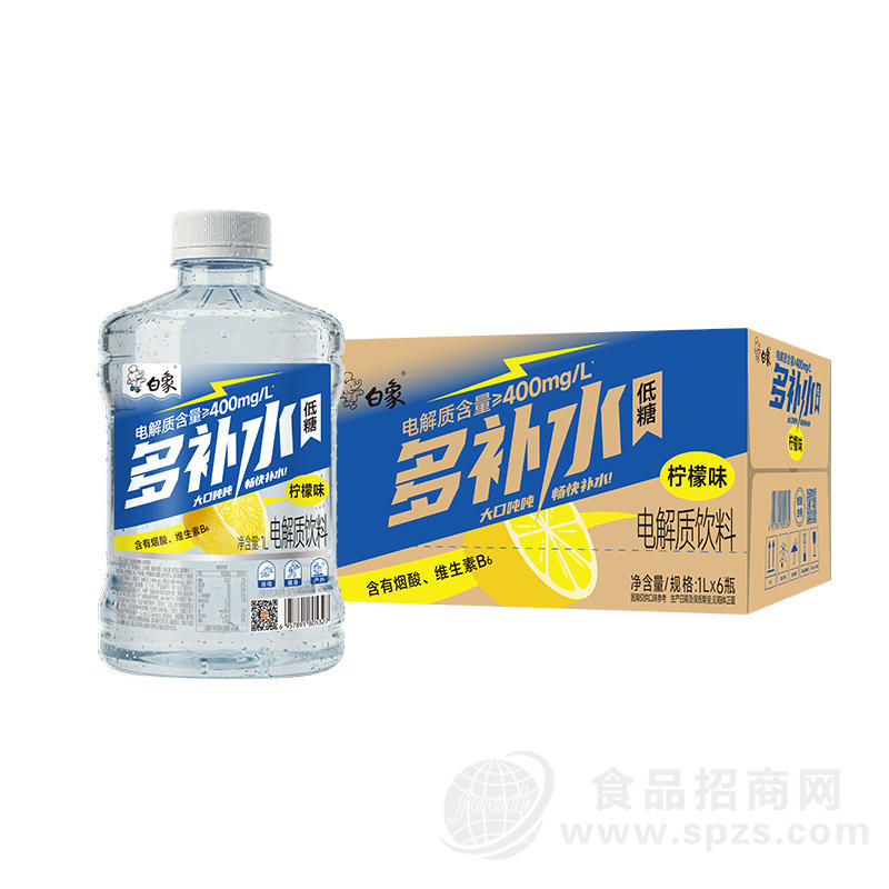 白象柠檬味电解质饮料1LX6瓶