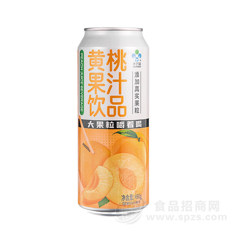 李子园黄桃果汁饮品果汁饮料490g