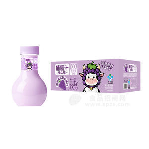 李子园100%葡萄汁生牛乳饮品250mlx15瓶