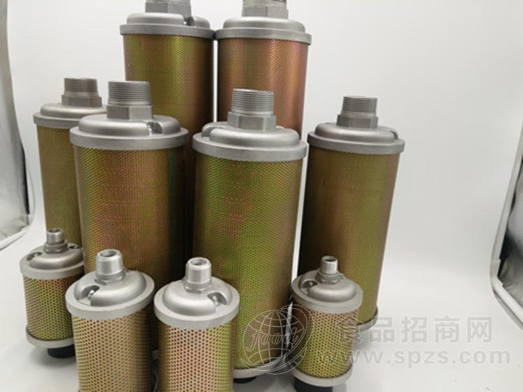 两寸消音器 干燥机消音器 制氧机消音器 排气放空降噪消音器