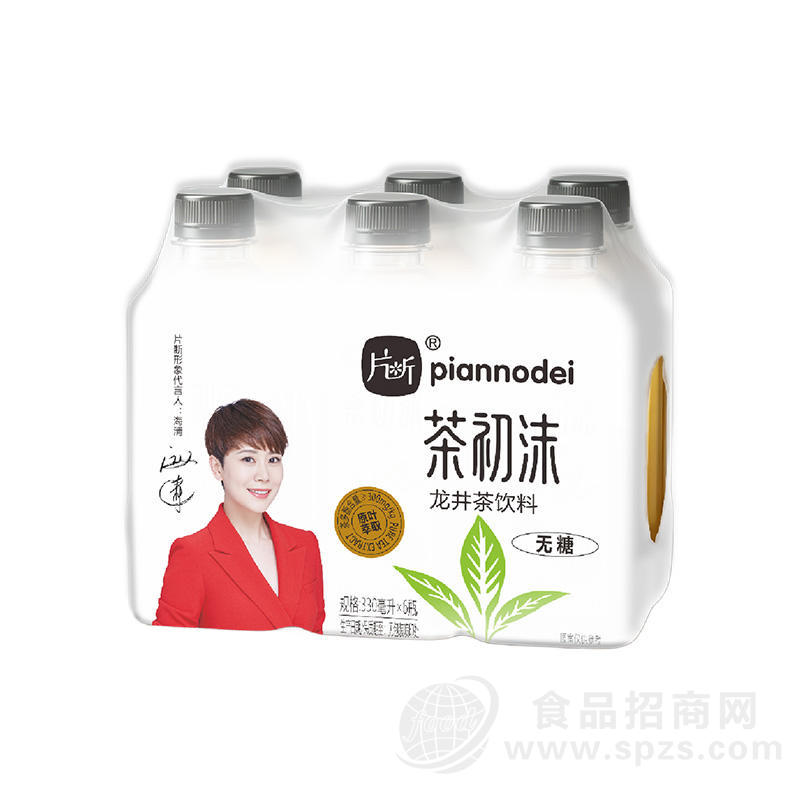 片断茶初沫无糖龙井茶饮料330mlx6瓶