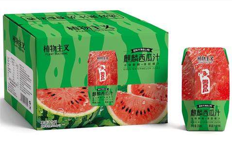 植物主义麒麟西瓜汁200ml钻石包果汁饮料