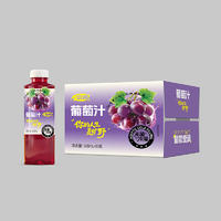 浩明无菌冷灌装葡萄汁果汁饮料500mlx15瓶