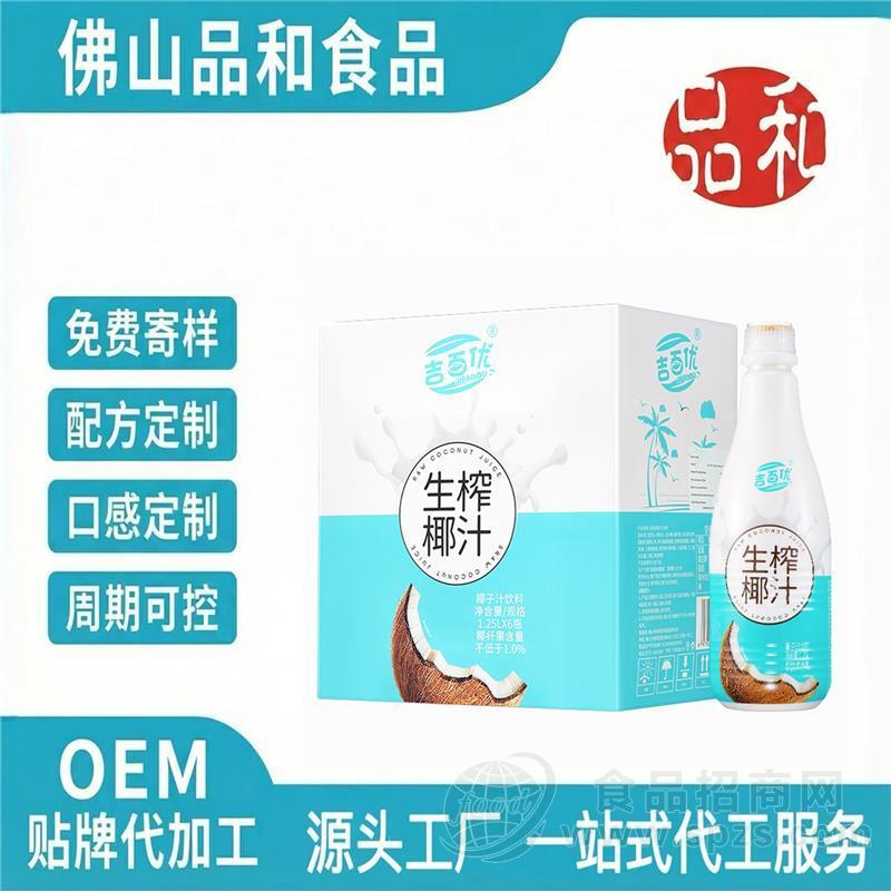 椰奶饮料OEM贴牌定制 植物蛋白饮品代加工 椰子汁饮料代工