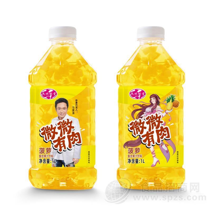 今九州菠萝汁复合果汁饮料1升