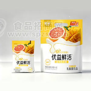 妙奇袋装饮料杨枝甘露味乳酸菌饮品乳饮料800ml