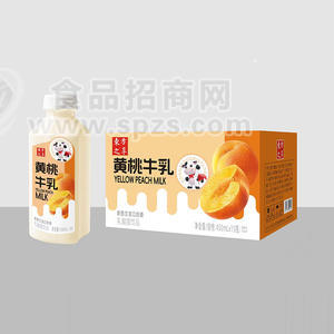 东方之享黄桃牛乳乳酸菌饮品乳饮料450mlx15瓶