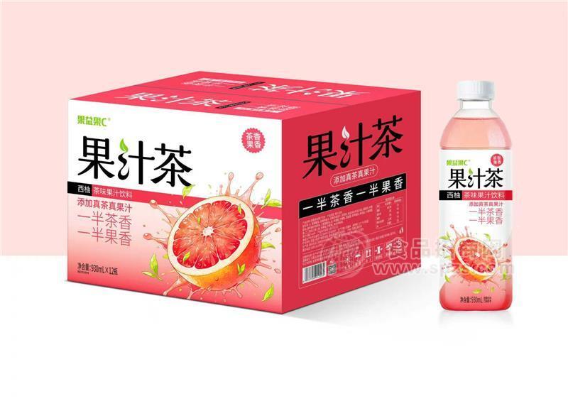 ·果益果c果汁茶西柚果汁饮料930ml 